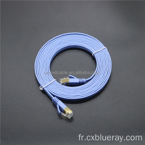 Câble Cable Câble CAT7 RJ45 à plat fine